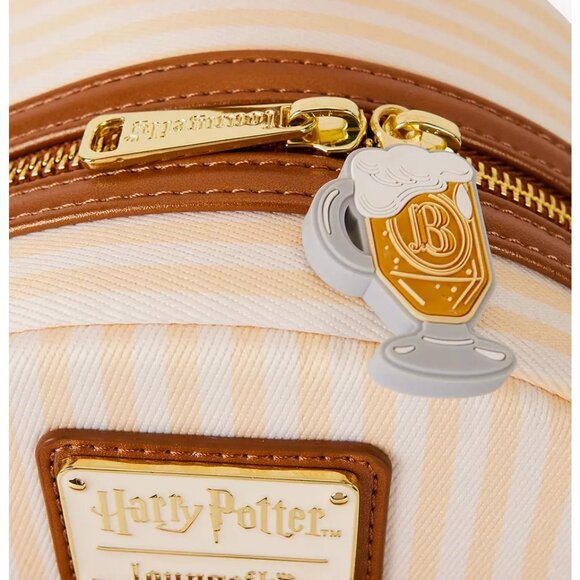 NWT Loungefly Harry Potter Butterbeer Barrel Scented Mini Backpack - Picture 2 of 4